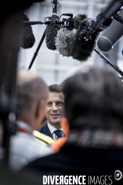 Déplacement d Emmanuel Macron au Havre