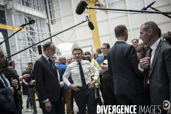 Déplacement d Emmanuel Macron au Havre