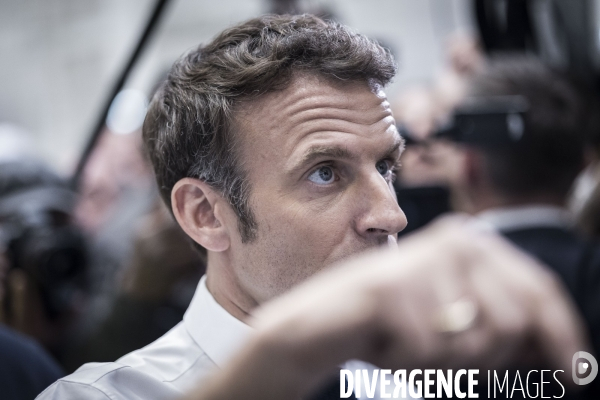 Déplacement d Emmanuel Macron au Havre