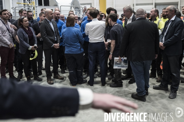 Déplacement d Emmanuel Macron au Havre