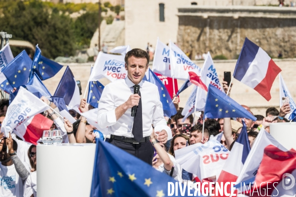 Macron à Marseille - Meeting d entre-deux-tours