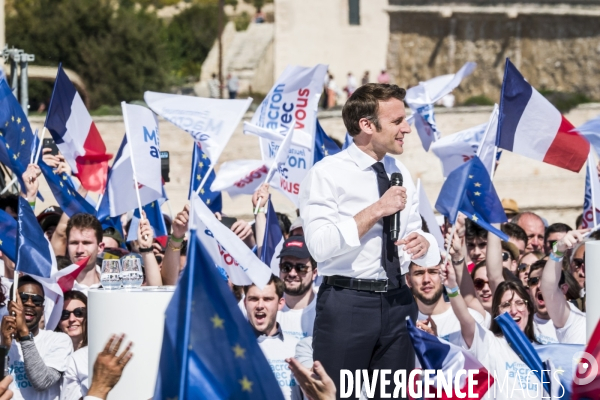 Macron à Marseille - Meeting d entre-deux-tours