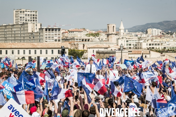 Macron à Marseille - Meeting d entre-deux-tours