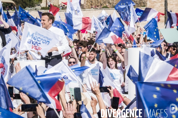 Macron à Marseille - Meeting d entre-deux-tours