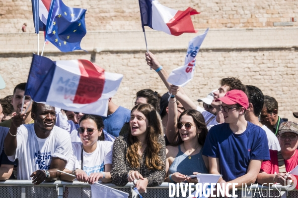 Macron à Marseille - Meeting d entre-deux-tours