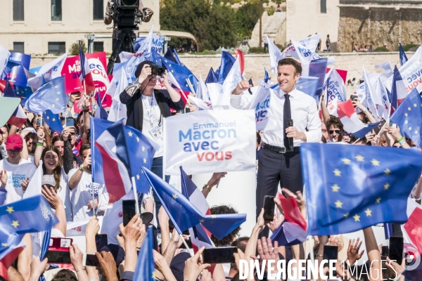 Macron à Marseille - Meeting d entre-deux-tours