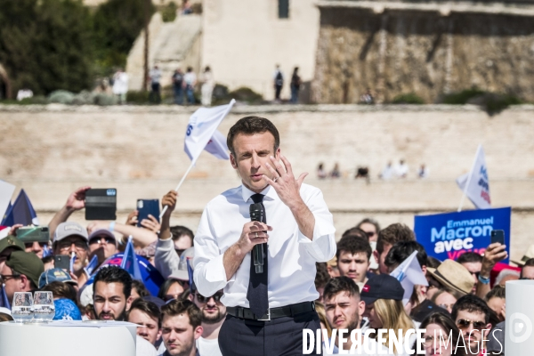 Macron à Marseille - Meeting d entre-deux-tours