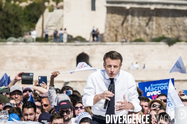 Macron à Marseille - Meeting d entre-deux-tours