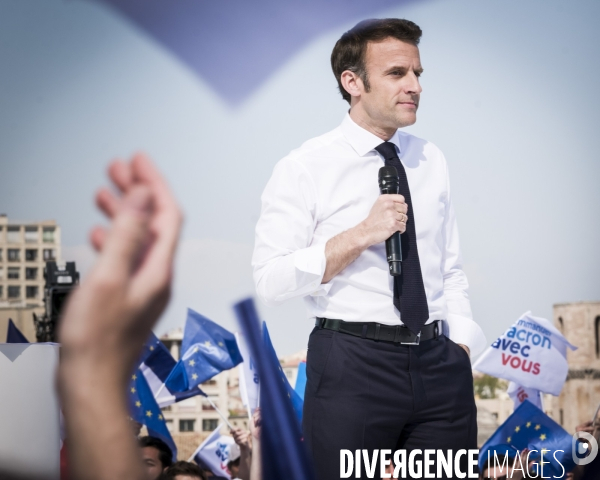 Macron à Marseille - Meeting d entre-deux-tours