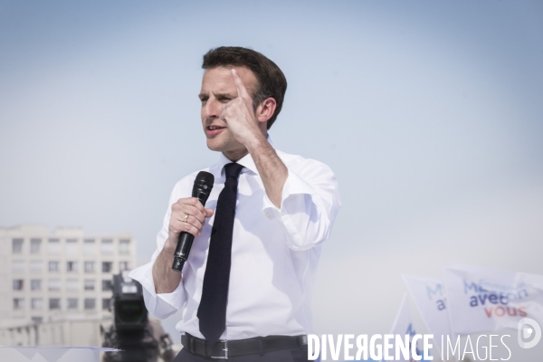 Macron à Marseille - Meeting d entre-deux-tours