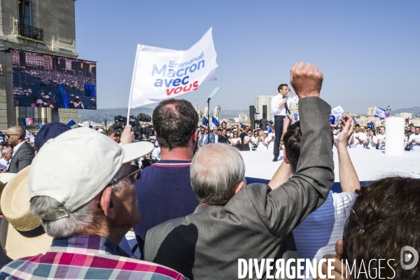 Macron à Marseille - Meeting d entre-deux-tours