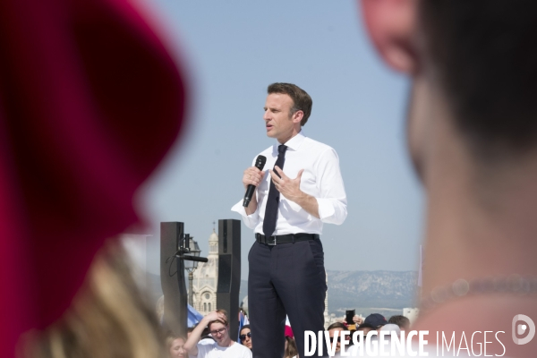 Macron à Marseille - Meeting d entre-deux-tours