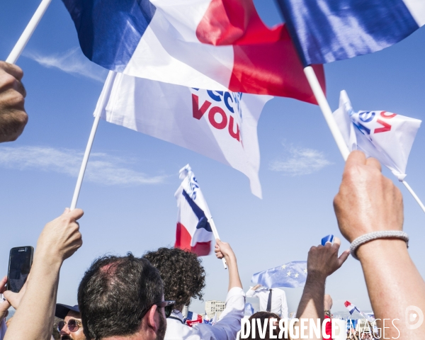 Macron à Marseille - Meeting d entre-deux-tours