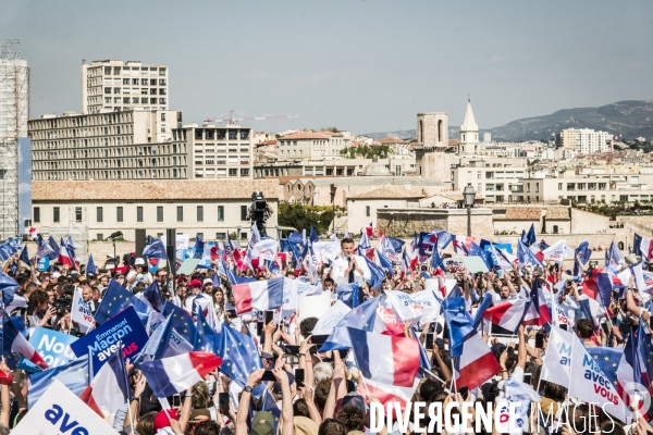 Macron à Marseille - Meeting d entre-deux-tours