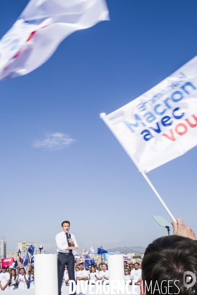 Macron à Marseille - Meeting d entre-deux-tours