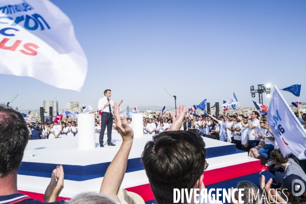 Macron à Marseille - Meeting d entre-deux-tours