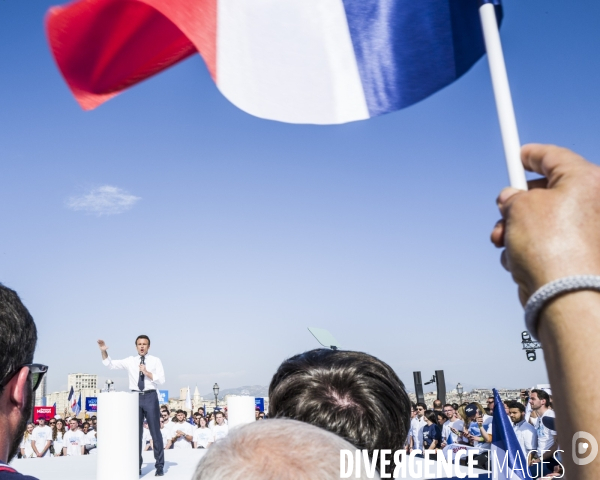 Macron à Marseille - Meeting d entre-deux-tours