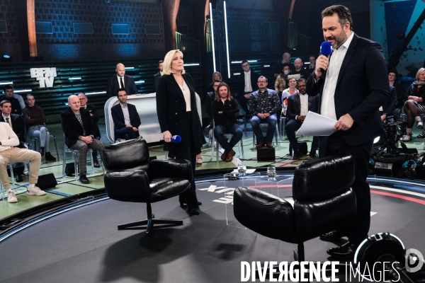 Marine le pen - bfm tv - la france dans les yeux