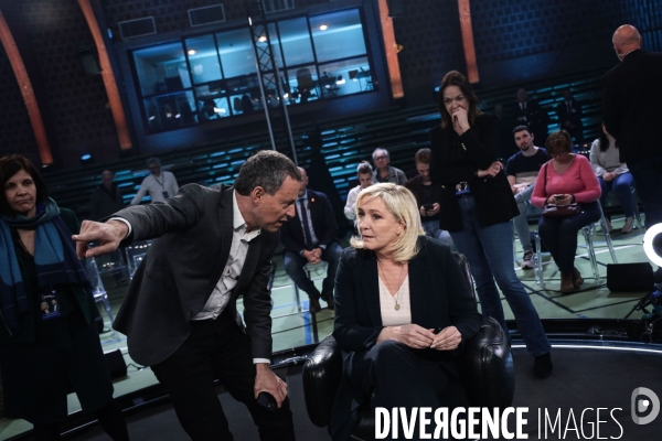 Marine le pen - bfm tv - la france dans les yeux