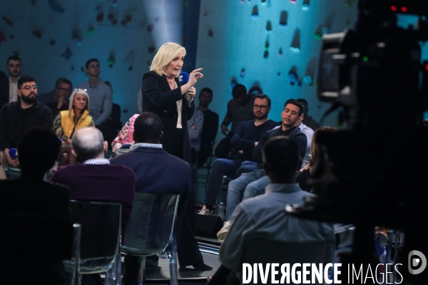Marine le pen - bfm tv - la france dans les yeux
