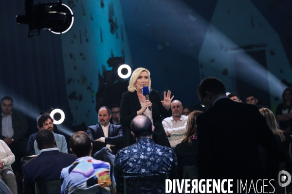 Marine le pen - bfm tv - la france dans les yeux