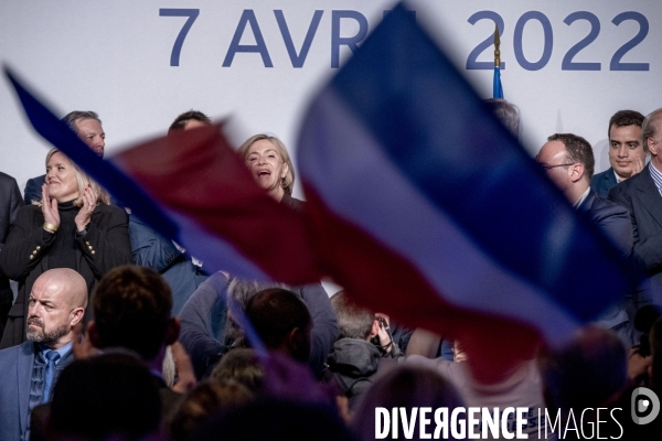 Dernier meeting de Valérie Pécresse avnt le 1er tour de l élection présidentielle/