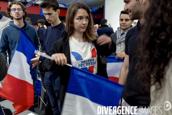 Dernier meeting de Valérie Pécresse avnt le 1er tour de l élection présidentielle/