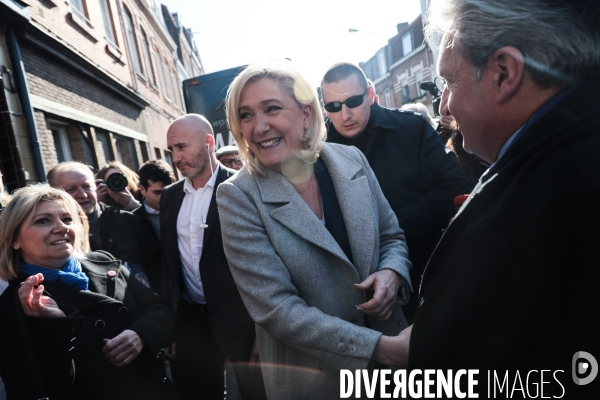 Marine le pen dans le nord