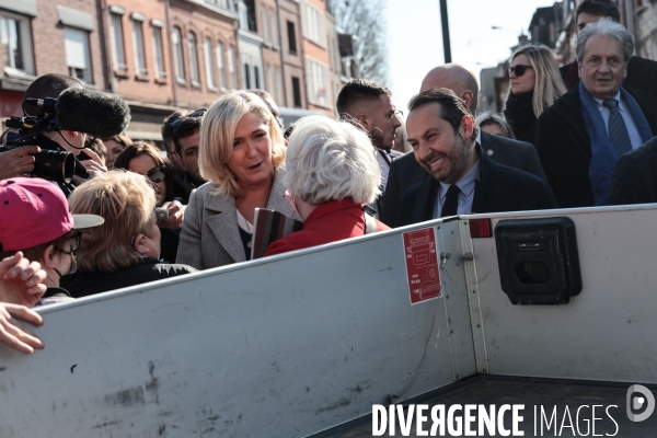 Marine le pen dans le nord