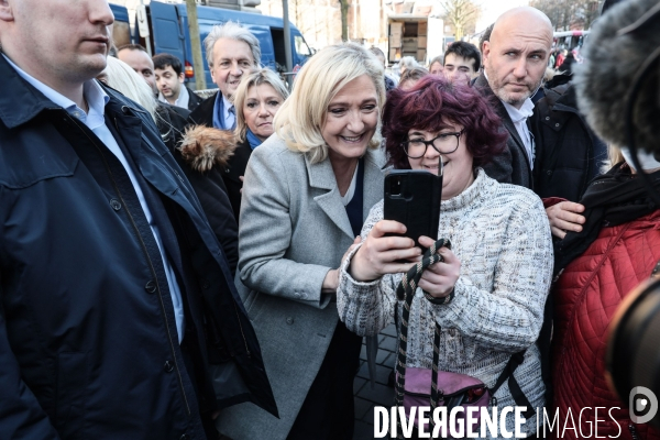 Marine le pen dans le nord