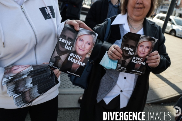 Marine le pen dans le nord