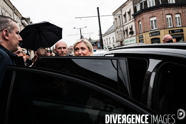 Marine le pen dans le nord