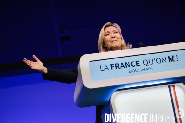 Marine le pen dans le nord