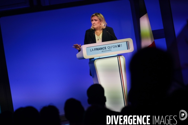 Marine le pen dans le nord