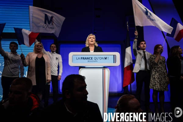 Marine le pen dans le nord