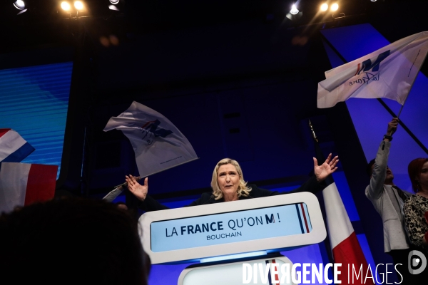 Marine le pen dans le nord