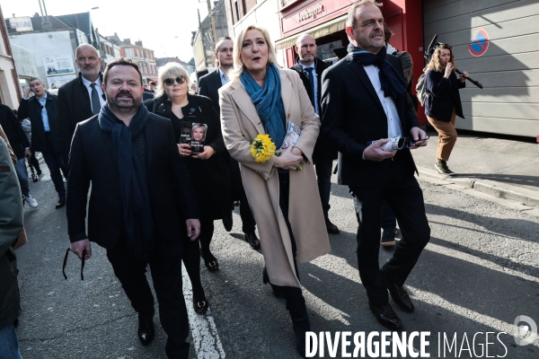 Marine le pen - retour a henin beaumont