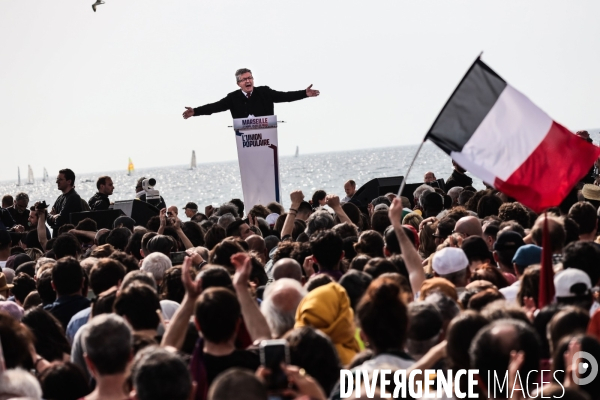 Jean luc melenchon - marche marseillaise pour la vie republique