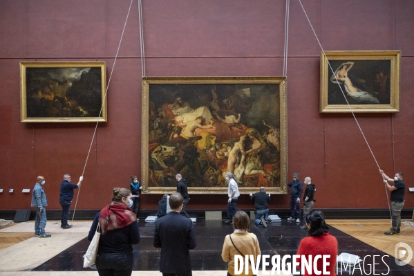 Mouvements d oeuvres de Delacroix : La Mort de Sardanapale et Les Femmes d Alger