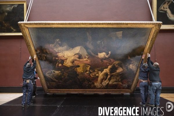 Mouvements d oeuvres de Delacroix : La Mort de Sardanapale et Les Femmes d Alger