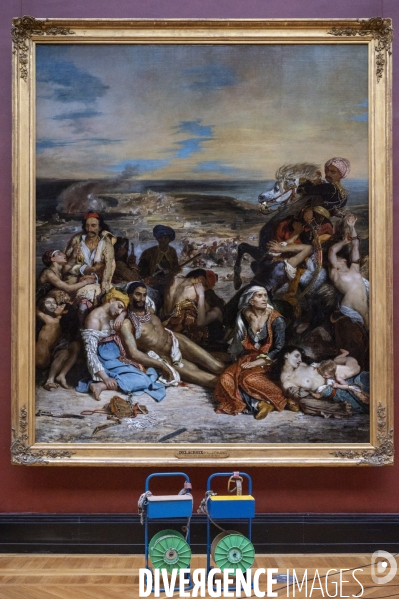 Mouvements d oeuvres de Delacroix : La Mort de Sardanapale et Les Femmes d Alger