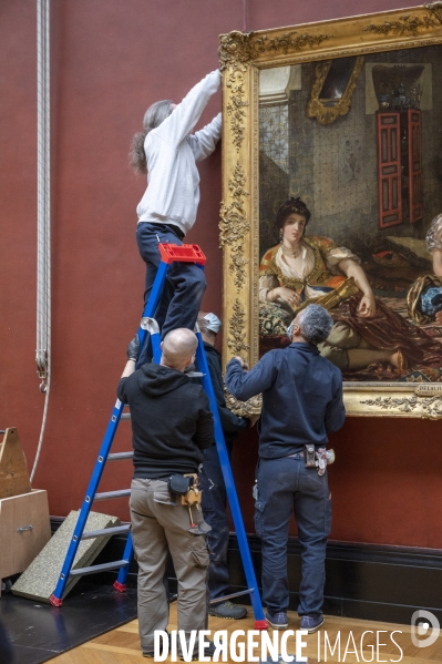 Mouvements d oeuvres de Delacroix : La Mort de Sardanapale et Les Femmes d Alger
