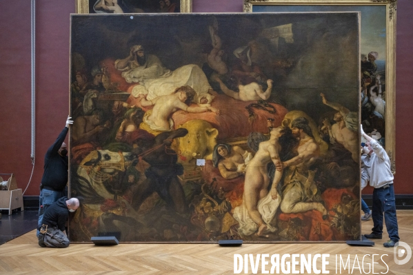 Mouvements d oeuvres de Delacroix : La Mort de Sardanapale et Les Femmes d Alger