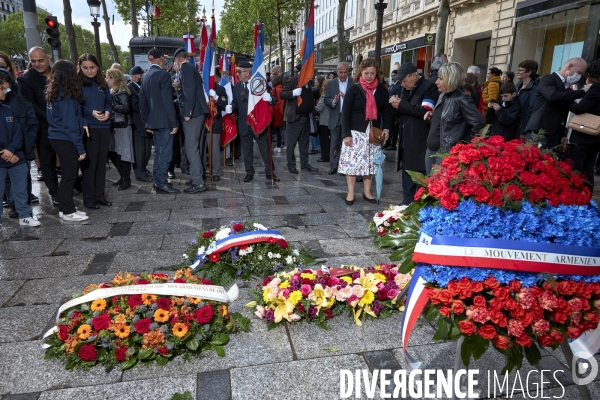 Commémoration du 107ème anniversaire du génocide des Arméniens en 1915 à l Etoile