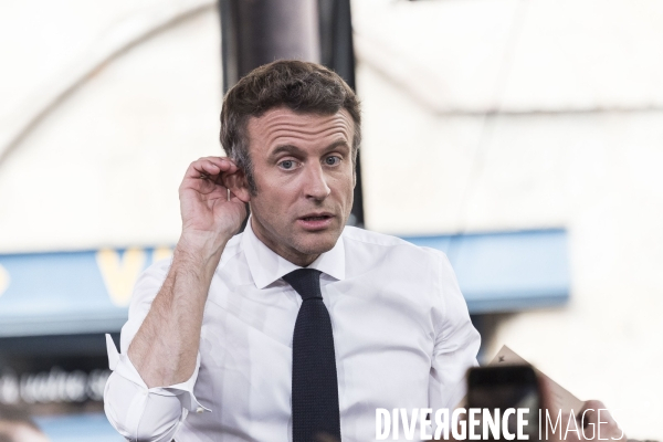 Déplacement d Emmanuel Macron dans le Lot.