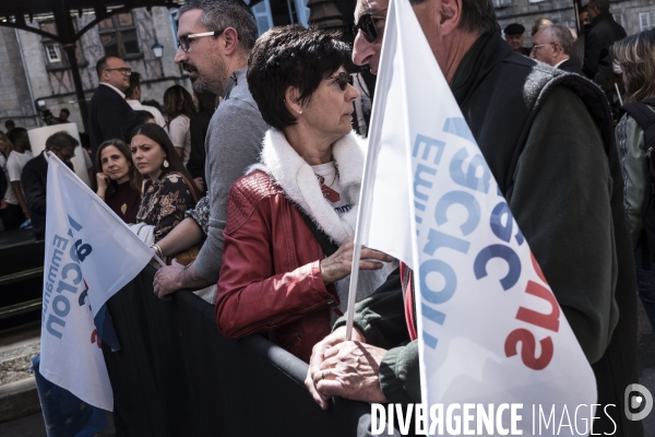 Déplacement d Emmanuel Macron dans le Lot.