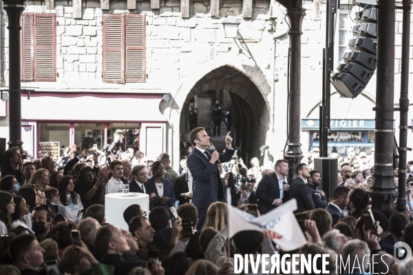 Déplacement d Emmanuel Macron dans le Lot.