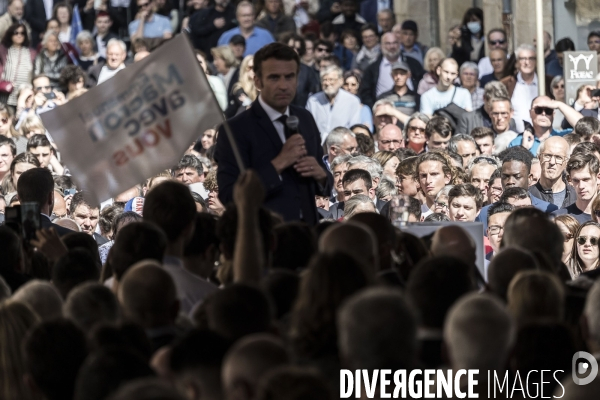 Déplacement d Emmanuel Macron dans le Lot.