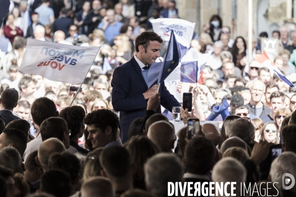 Déplacement d Emmanuel Macron dans le Lot.