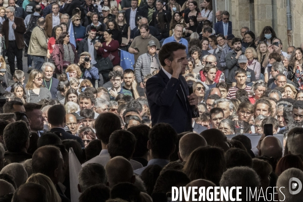 Déplacement d Emmanuel Macron dans le Lot.